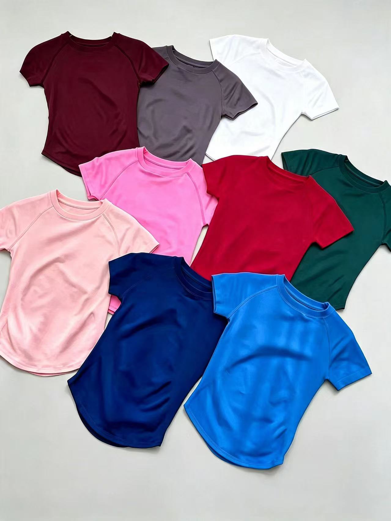 Yoga Fitness Wear - DFUF Women's Summer Short Sleeve Sports