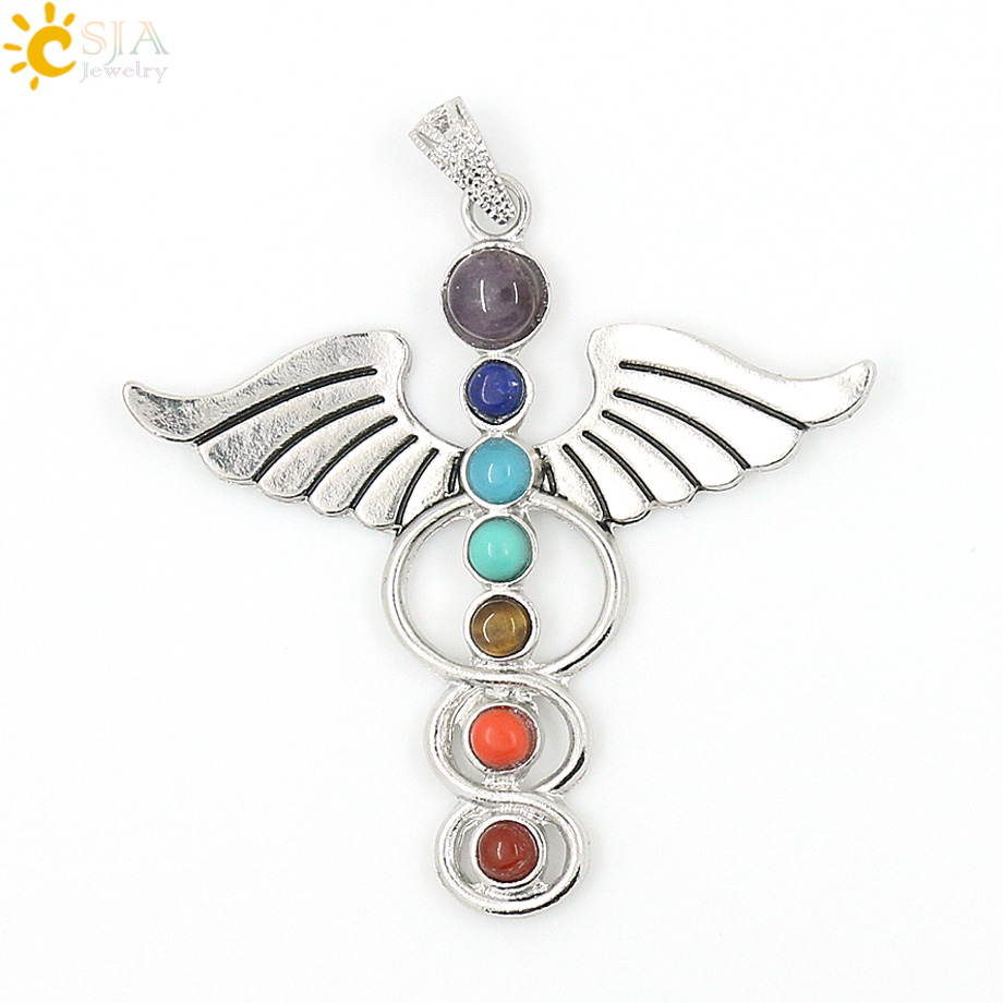 CSJA Chakras Natural Stone Cry - Yoga Health & Fitness Center ulasan dan harga