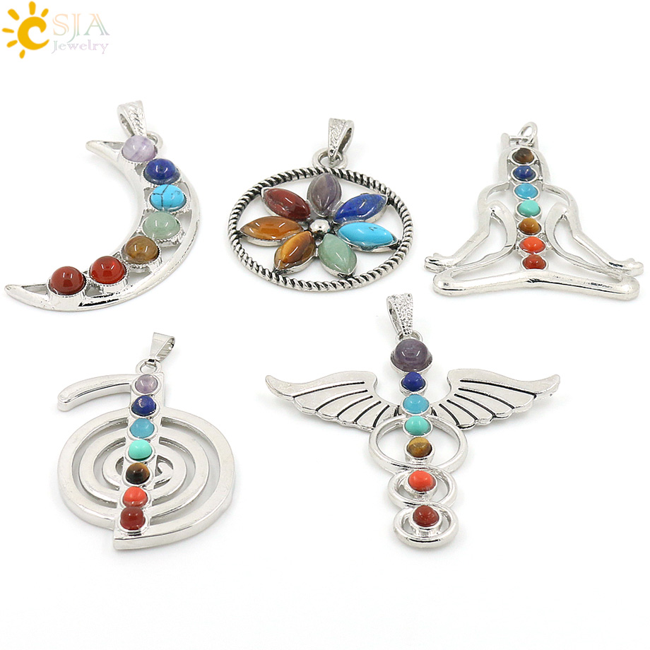 CSJA Chakras Natural Stone Cry - Yoga Health & Fitness Center ulasan dan harga
