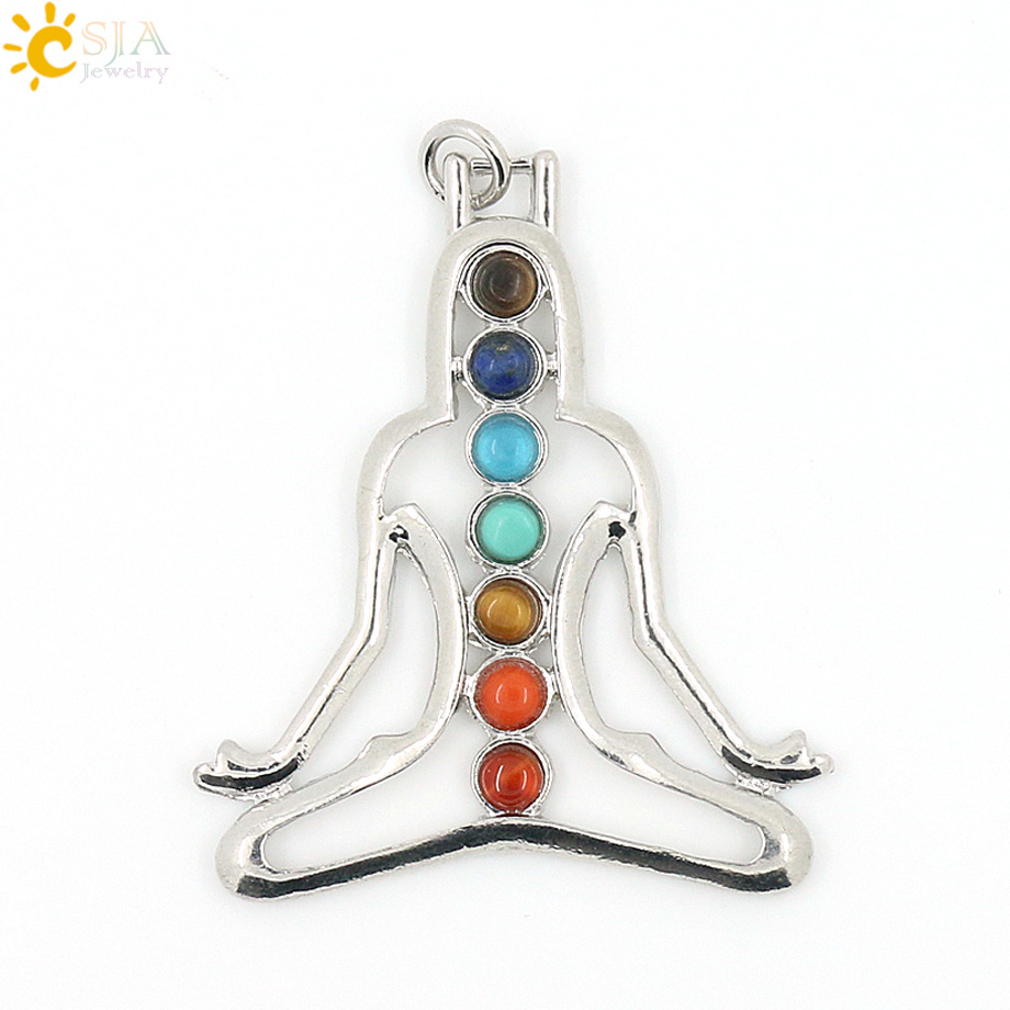 CSJA Chakras Natural Stone Cry - Yoga Health & Fitness Center ulasan dan harga