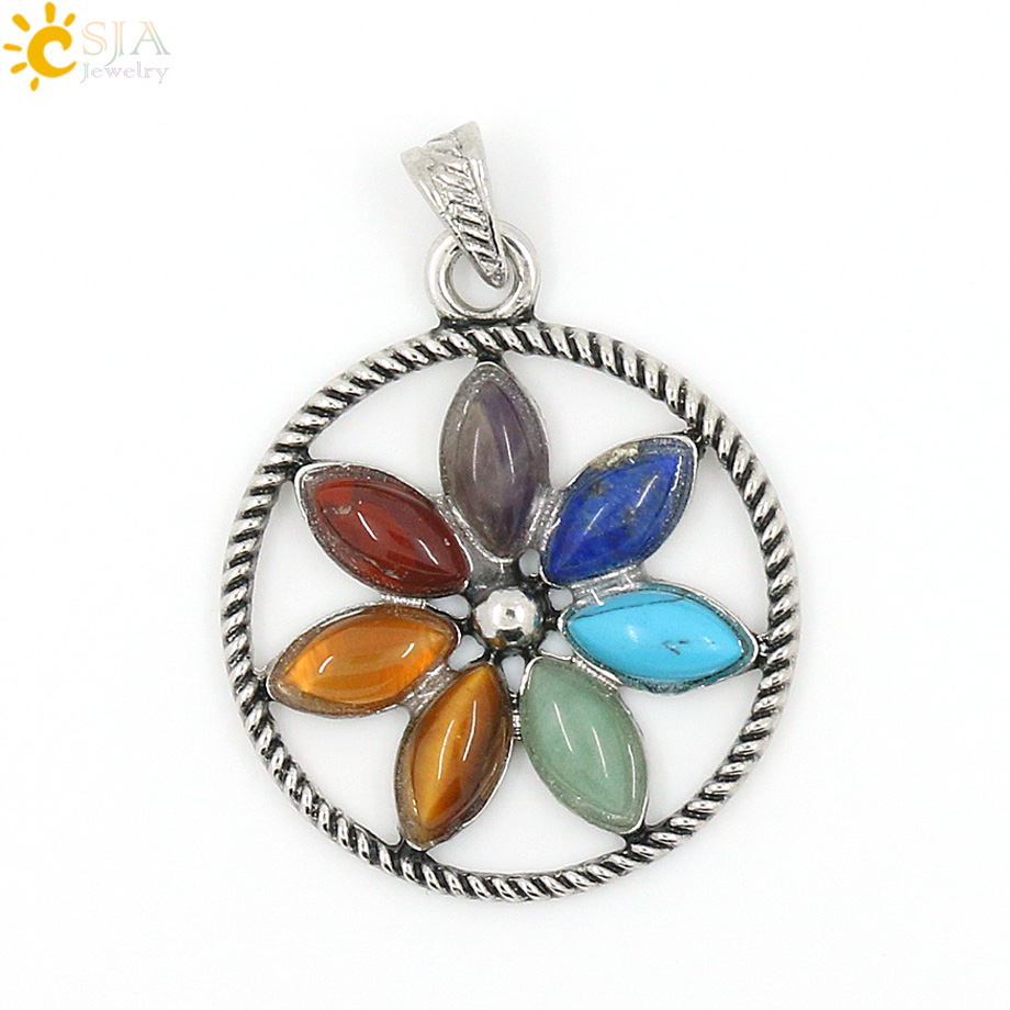 CSJA Chakras Natural Stone Cry - Yoga Health & Fitness Center ulasan dan harga