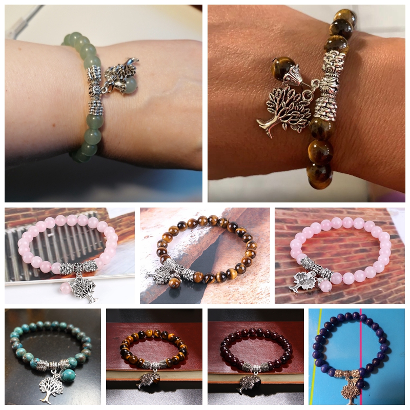 Women Bracelets Men Charm Natu - Yoga Health & Fitness Center ulasan dan harga