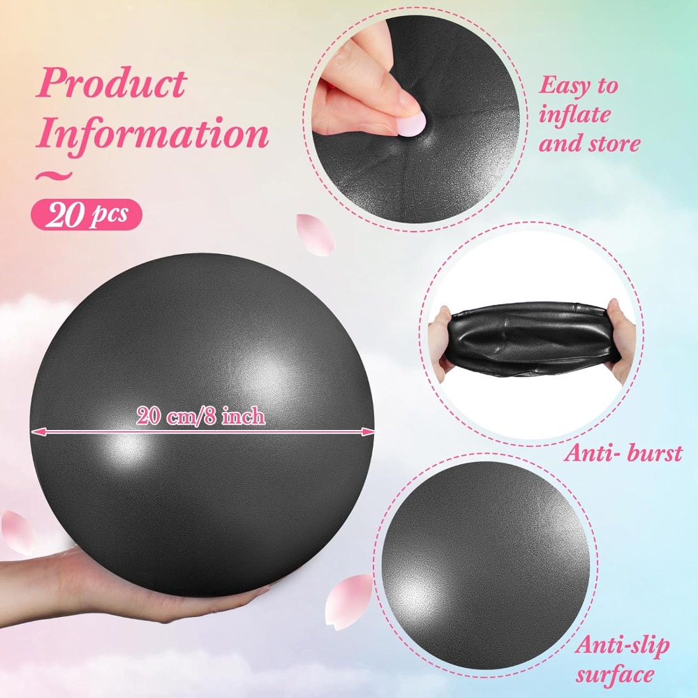 20 Pcs 9 Inch Mini Yoga Ball B - Yoga Fitness Class ulasan dan harga