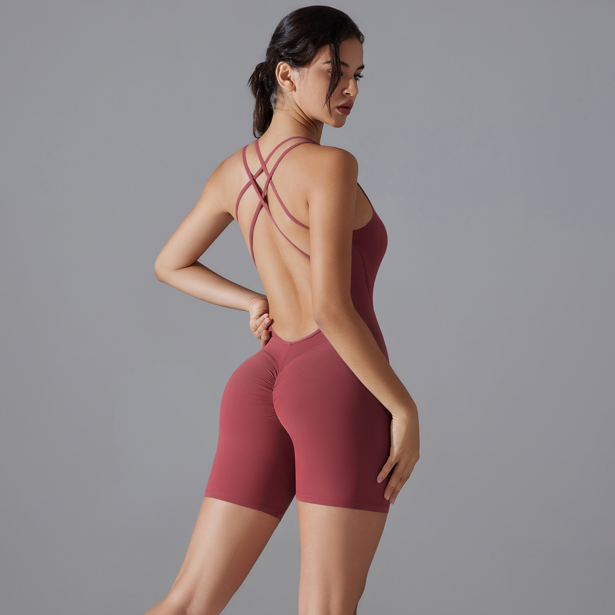 Yoga Set Sexy Backless Sporty  - Yoga Fitness Kit ulasan dan harga