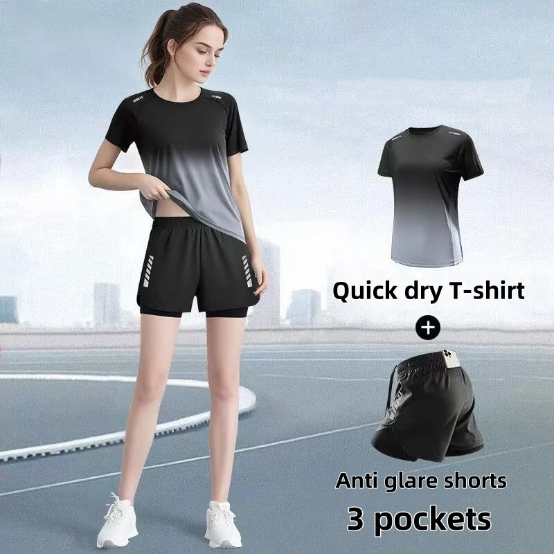 Women's sportswear set, runnin - Yoga Fitness Kit ulasan dan harga