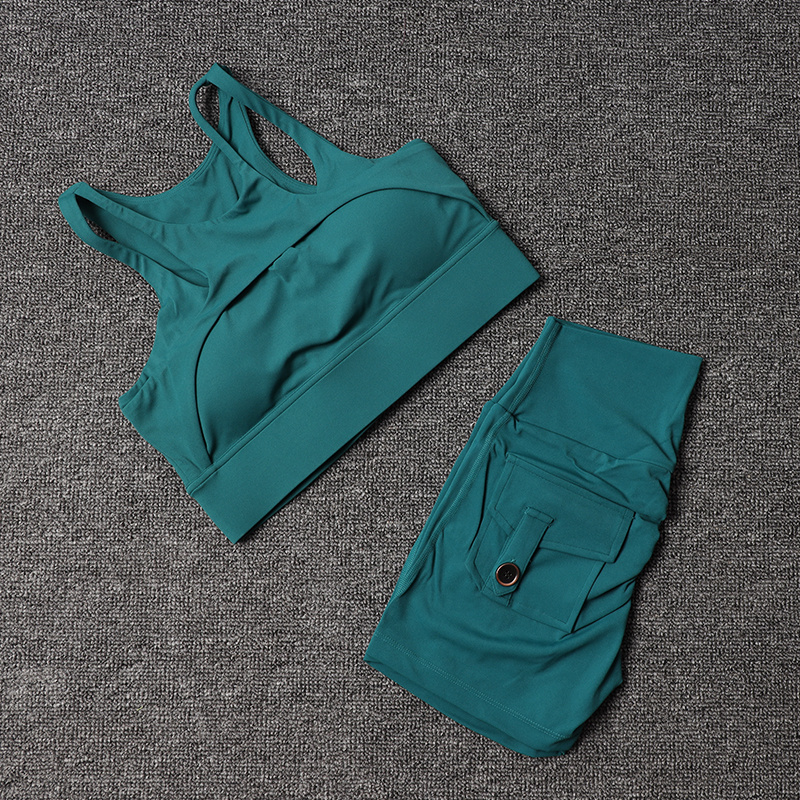 Fitness Shorts Yoga Sets Women - Yoga Fitness Kit ulasan dan harga