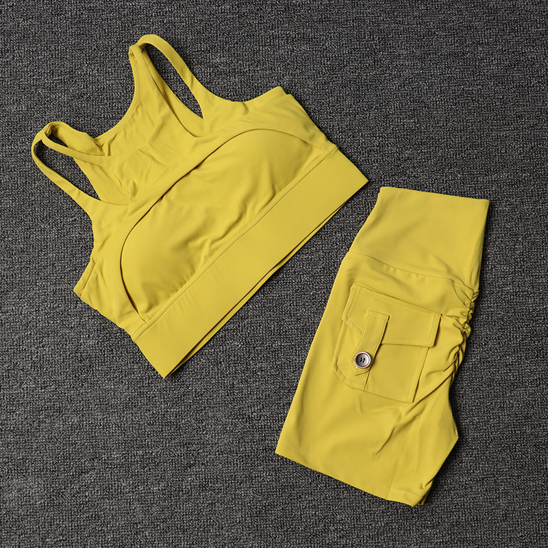 Fitness Shorts Yoga Sets Women - Yoga Fitness Kit ulasan dan harga