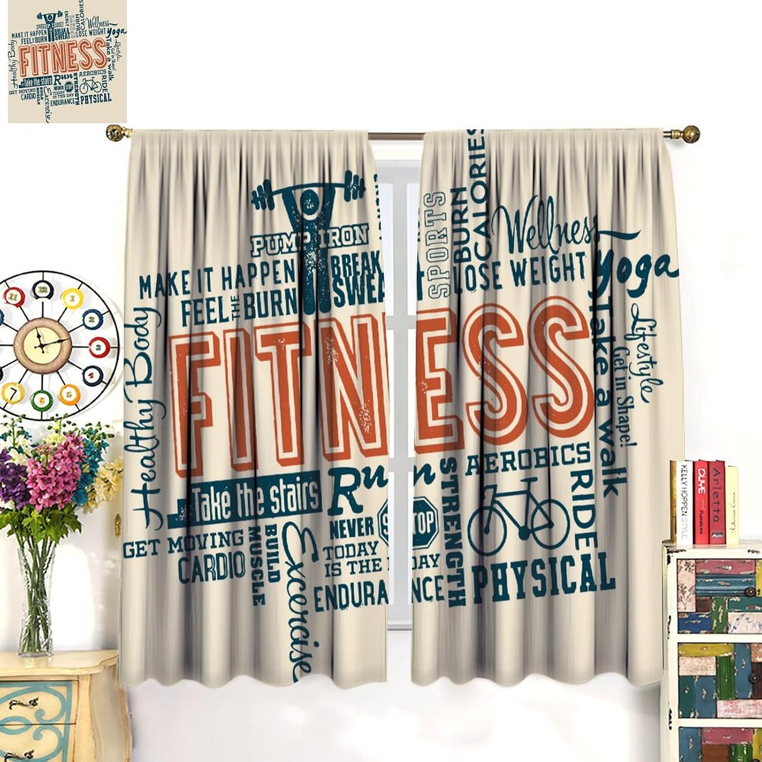 Large Fitness Workout Motivati - Yoga Fitness Hotel ulasan dan harga