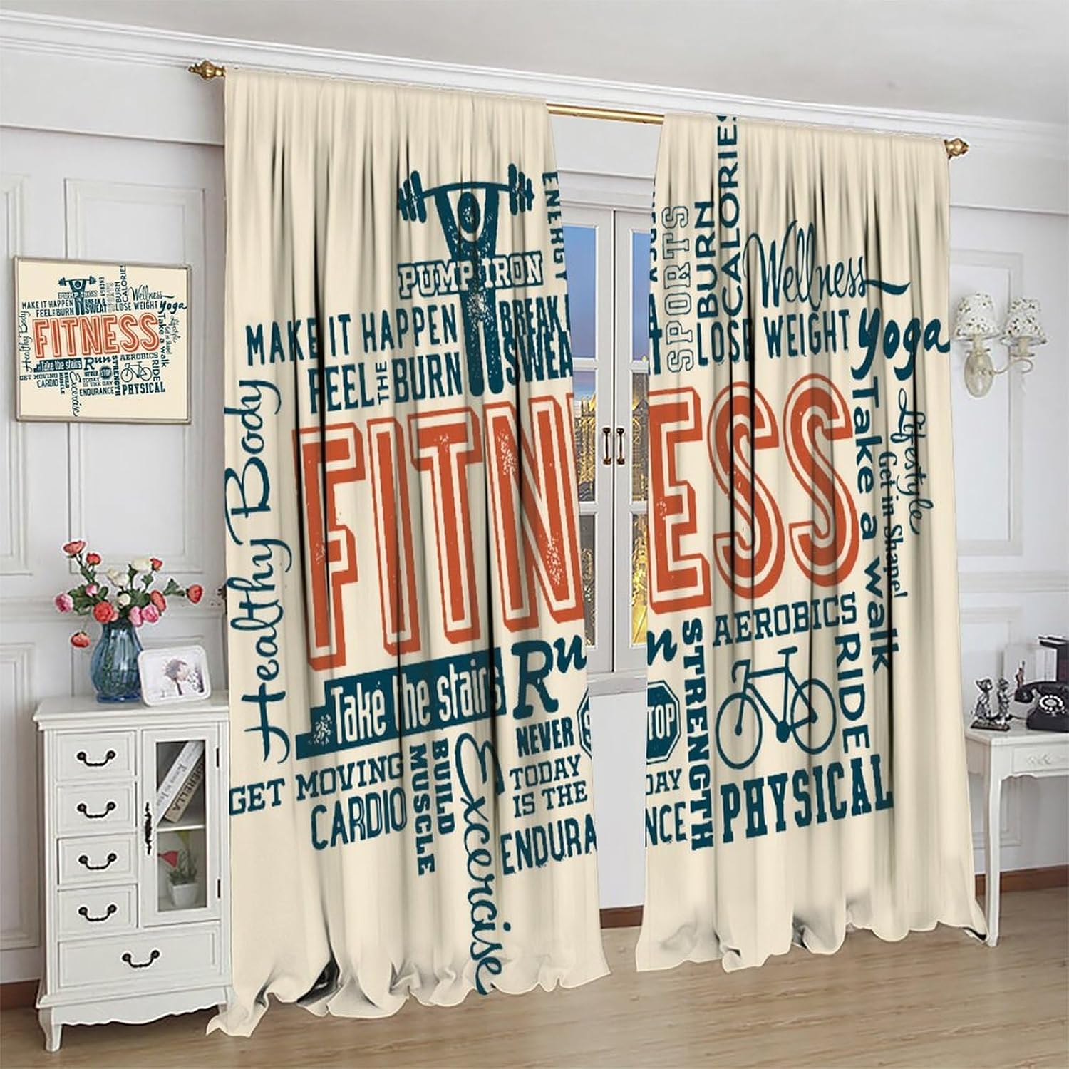 Large Fitness Workout Motivati - Yoga Fitness Hotel ulasan dan harga