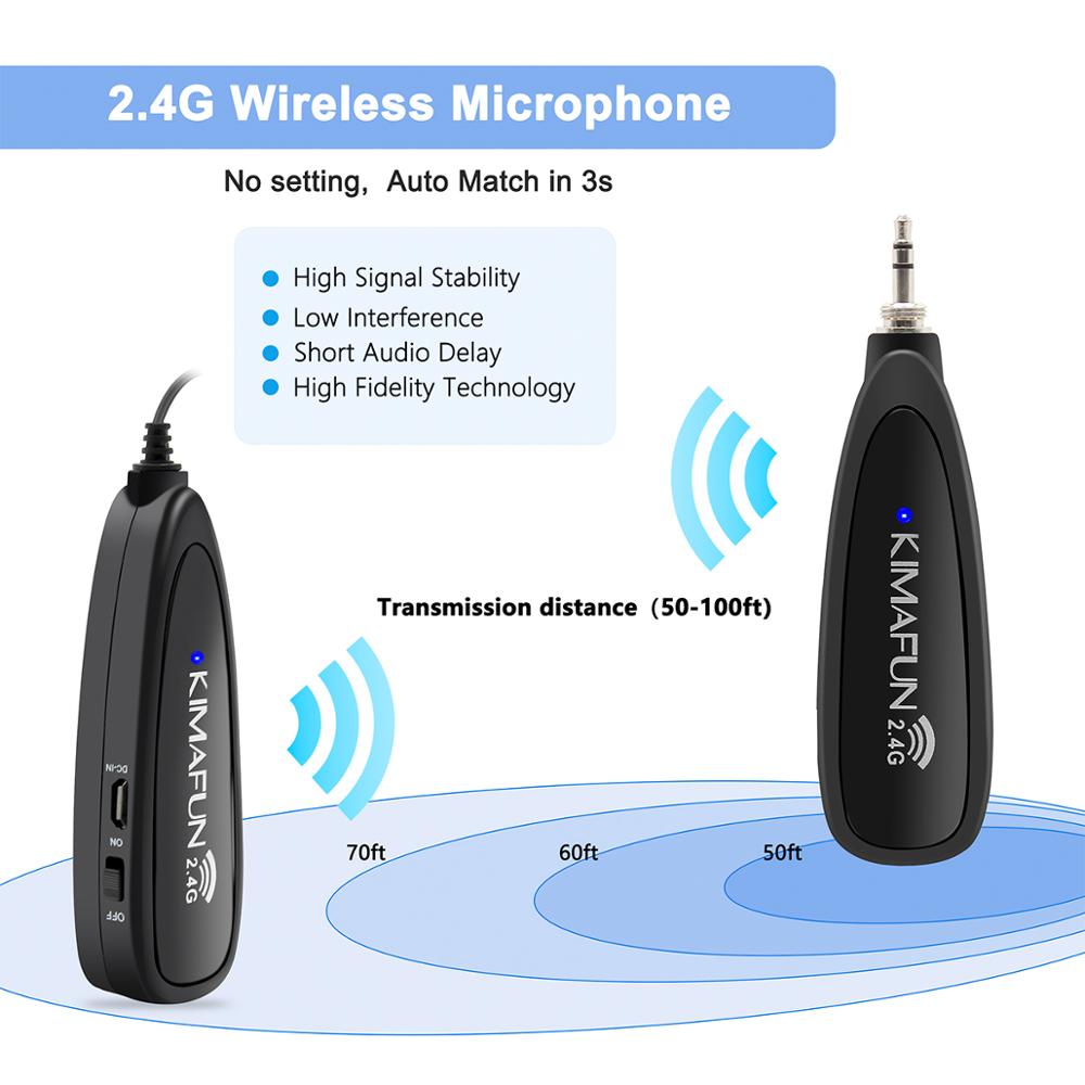 KIMAFUN 2.4G Wireless Headset  - Yoga Fitness Class ulasan dan harga