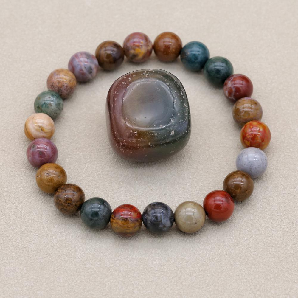 8mm Natural Stone Ocean Jasper - Yoga Health & Fitness Center ulasan dan harga