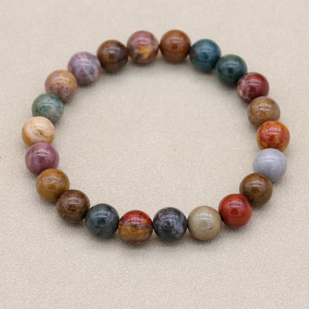 8mm Natural Stone Ocean Jasper - Yoga Health & Fitness Center ulasan dan harga