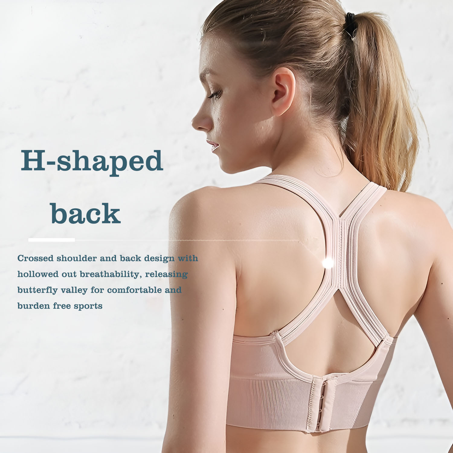 Women's Cross Back Sports Bra  - Yoga Fitness Ring ulasan dan harga
