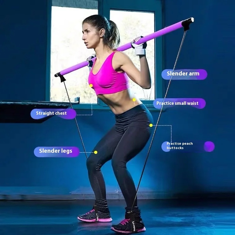 Pilates Stick - Adjustable Fit - Yoga Fitness Ring ulasan dan harga