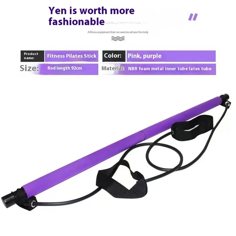 Pilates Stick - Adjustable Fit - Yoga Fitness Ring ulasan dan harga