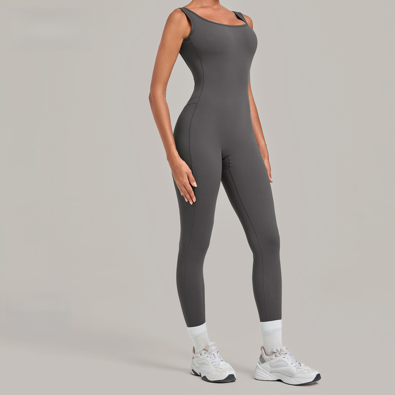 Yoga Jumpsuit With Deep Backle - Yoga Fitness Wear ulasan dan harga