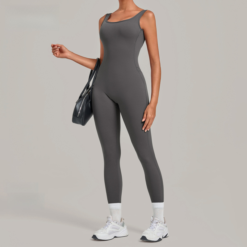 Yoga Jumpsuit With Deep Backle - Yoga Fitness Wear ulasan dan harga