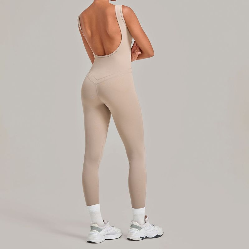 Yoga Jumpsuit With Deep Backle - Yoga Fitness Wear ulasan dan harga
